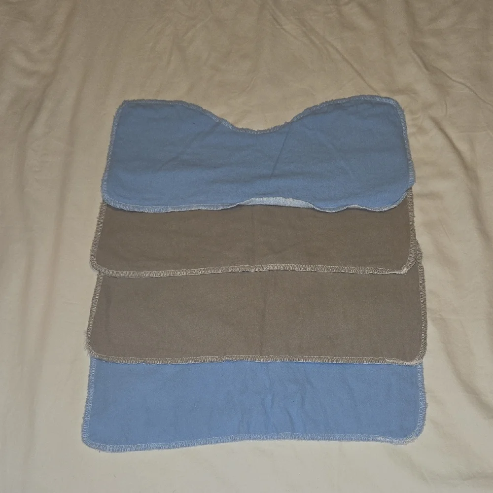 Colorful Kids Burp Rags Set